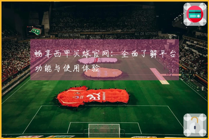 畅享西甲买球官网：全面了解平台功能与使用体验